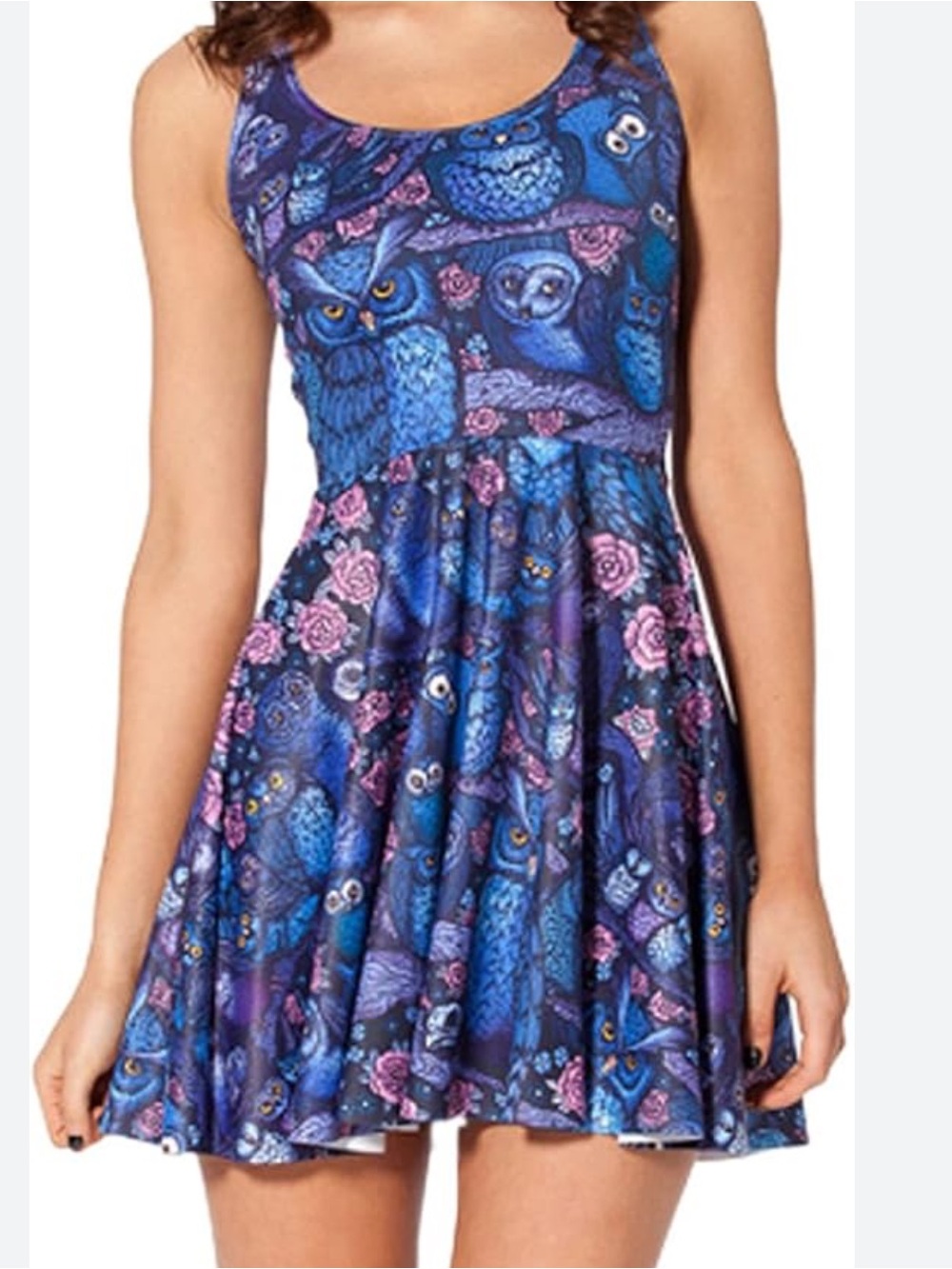 Blackmilk Clothing Midnight Owl skater dress